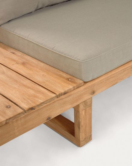 Flaviina Угловой 5-местный диван со столиком из дерева акации La Forma Испания