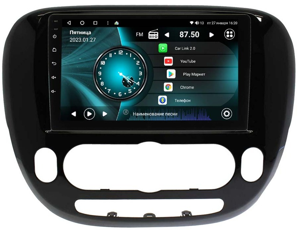 Магнитола для KIA Soul 2014-2019 (кондиционер, рамка матовая) - Vaycar VA27-526M на Android 13, 8-ядер, 2Гб-32Гб, 4G SIM-слот