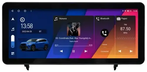 Магнитола для Lexus RX 2012-2015 (цветной, C/D) - Canbox H-Line 0082 монитор 12.3" QLED на Android 10, Быстрая, CarPlay, 4G SIM-слот