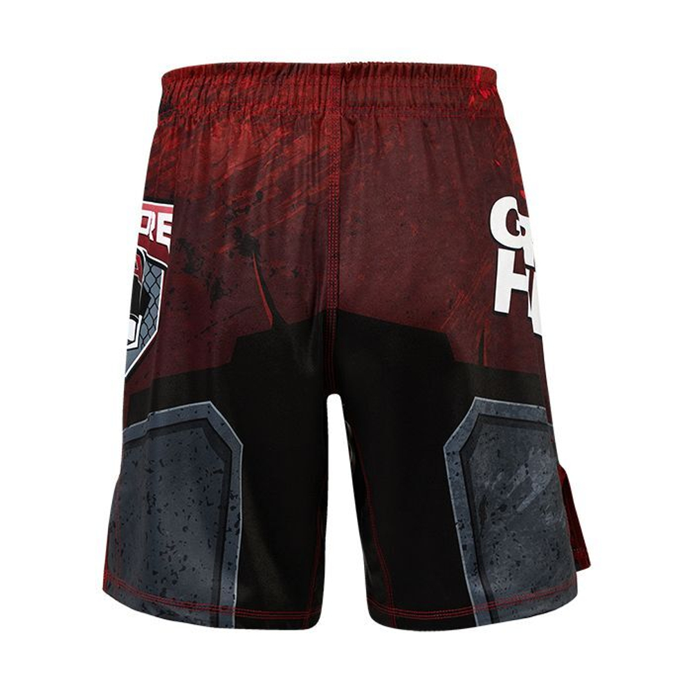 MMI-10568 Шорты HARDCORE MMA красные