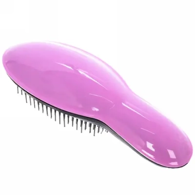 Расческа массажная компактная «Manhattan style», цвет сиреневый/черный, 20,5*7,5см