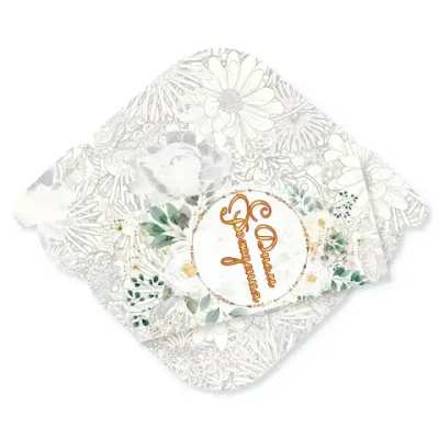 Конверт для денег стандарт «С Днём Рождения - Летние узоры»