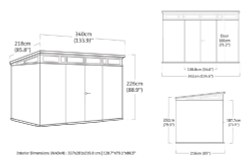 Садовый сарай Keter Cortina 11x7