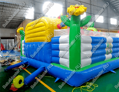 Коммерческий надувной батут "Радужный город 2" 12*6*3 м