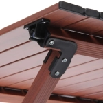 Стол кемпинговый складной DC-5003, 114*59*43 см, цвет: орех, каркас алюминий, ТуристМастер