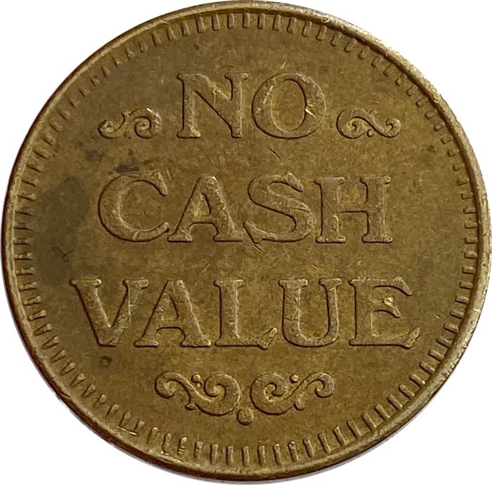 Игровой жетон «NO CASH VALUE» (маленький)