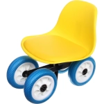 Стул садовый на 4-Х колесах для прополки и работы в саду 44*24*53см с поворотным механизмом(360°), мягкое сиденье