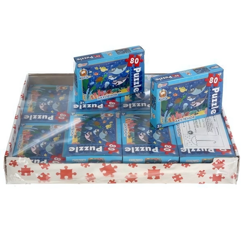 Пазл 80 эл. Акуленок коробка 4630115523505 (Умные игры)