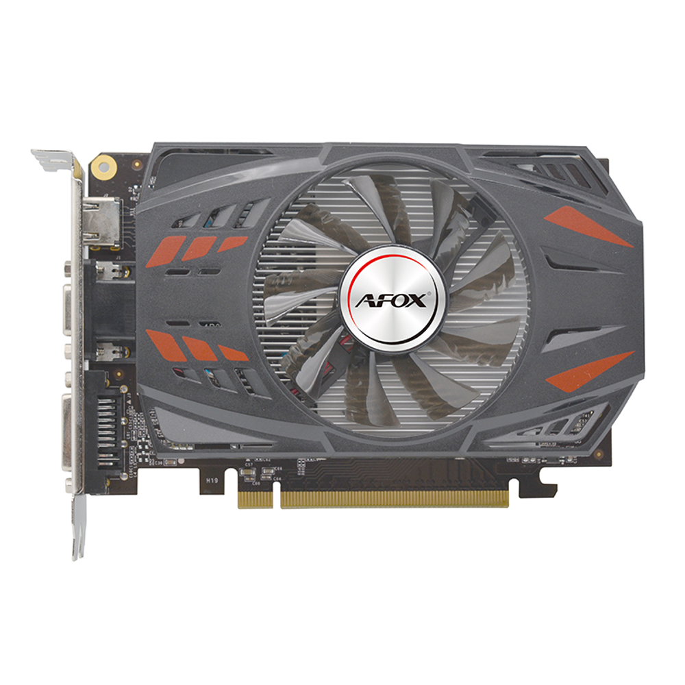 Видеокарта AFOX NVIDIA GeForce GT730, 2Гб GDDR5, 128 бит, Retail, PCIe2.0, 1xFAN, 2-SLOT, 23Вт, VGA, HDMI, DVI (AF730-2048D5H5)