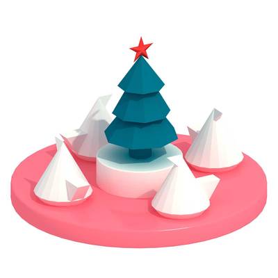 Детский аттракцион 4kids Карусель «Ёлочка» c электроприводом