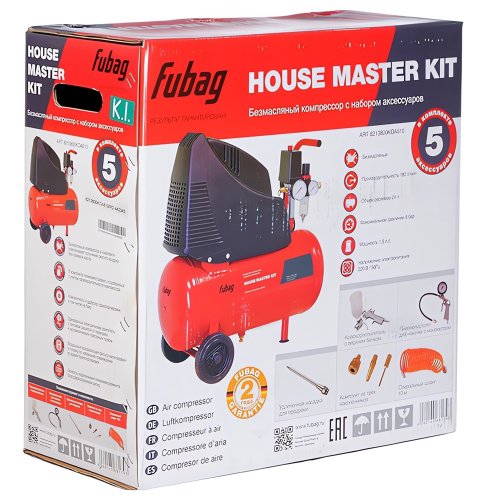 Компрессор Fubag House Master Kit + 5 (OL 195/24 + 5 предметов)