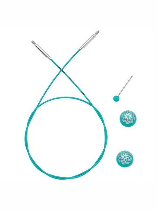 Тросик  Mindful (заглушки 2шт, кабельный ключик) бирюзовый