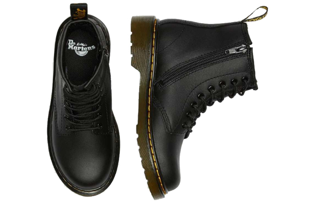 Zhongtong Dr.Dr. Martens Martin 1460 Cowhide Junior Leather Ankle Boots Martin Boots Black