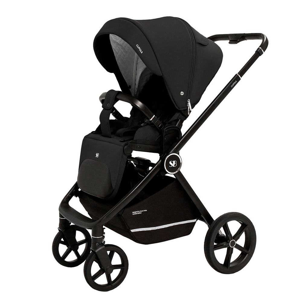 Коляска 3 в 1 Sweet Baby Cupola New + автокресло Premier Grey Moon Black