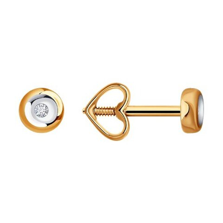 Серьги из золота с бриллиантами