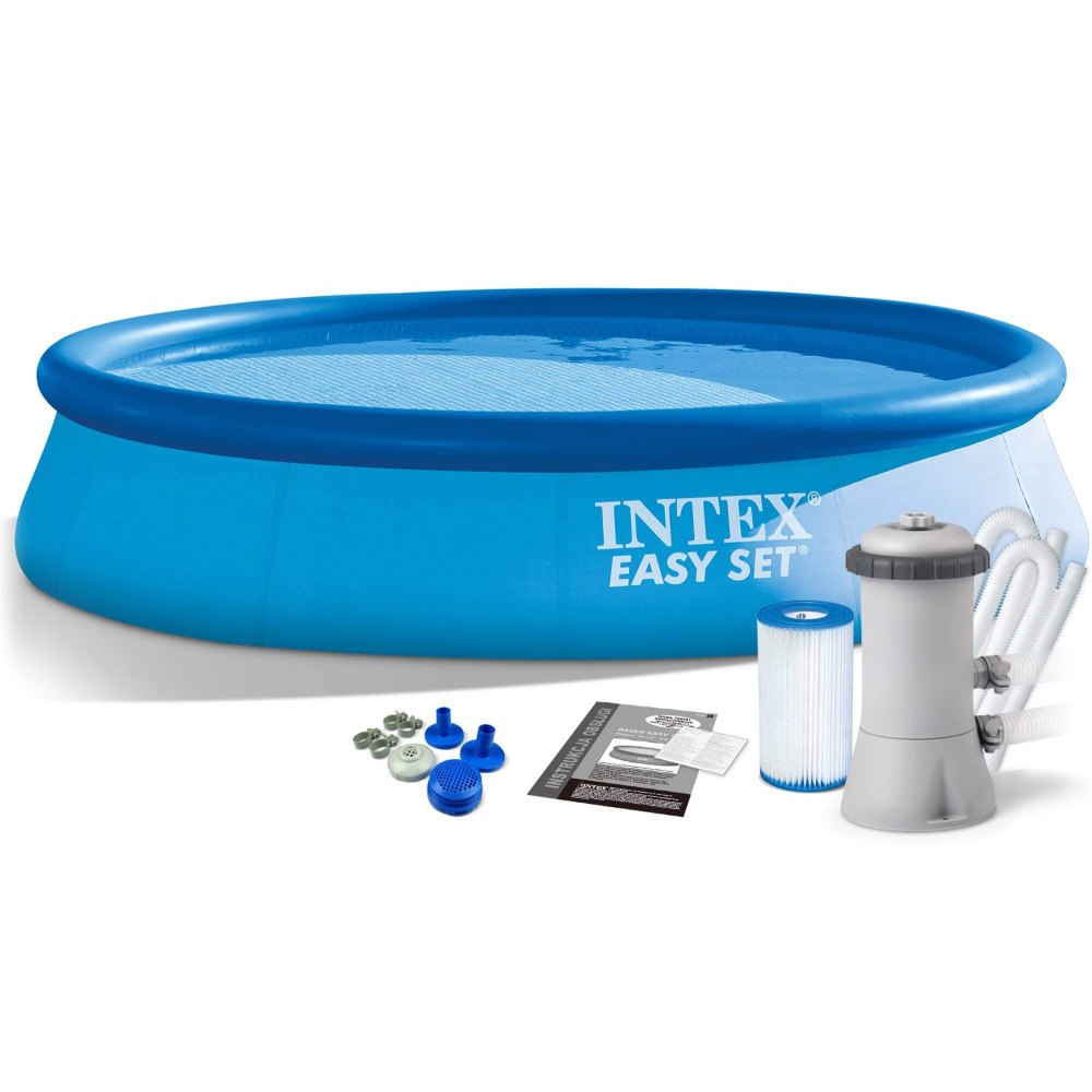 Бассейн надувной Intex Easy Set 366х76 см + фильтр-насос 2006 л/ч (28132)