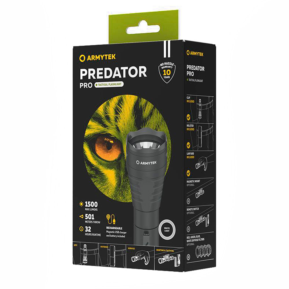 Фонарь Armytek Predator Pro Magnet USB, Теплый