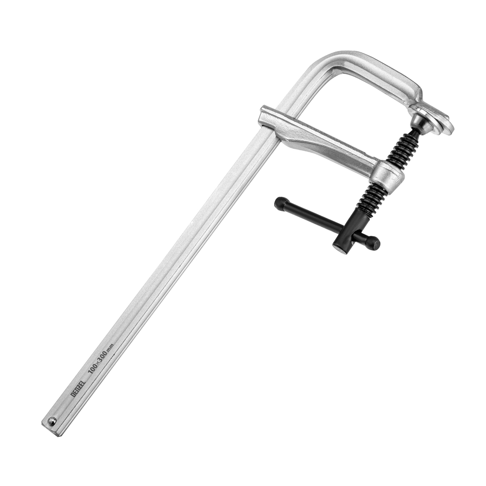 Струбцина F-образная, 100x300мм, кованая Denzel