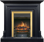Каминокомплект Bradford - Серый графит с очагом Fobos FX Brass