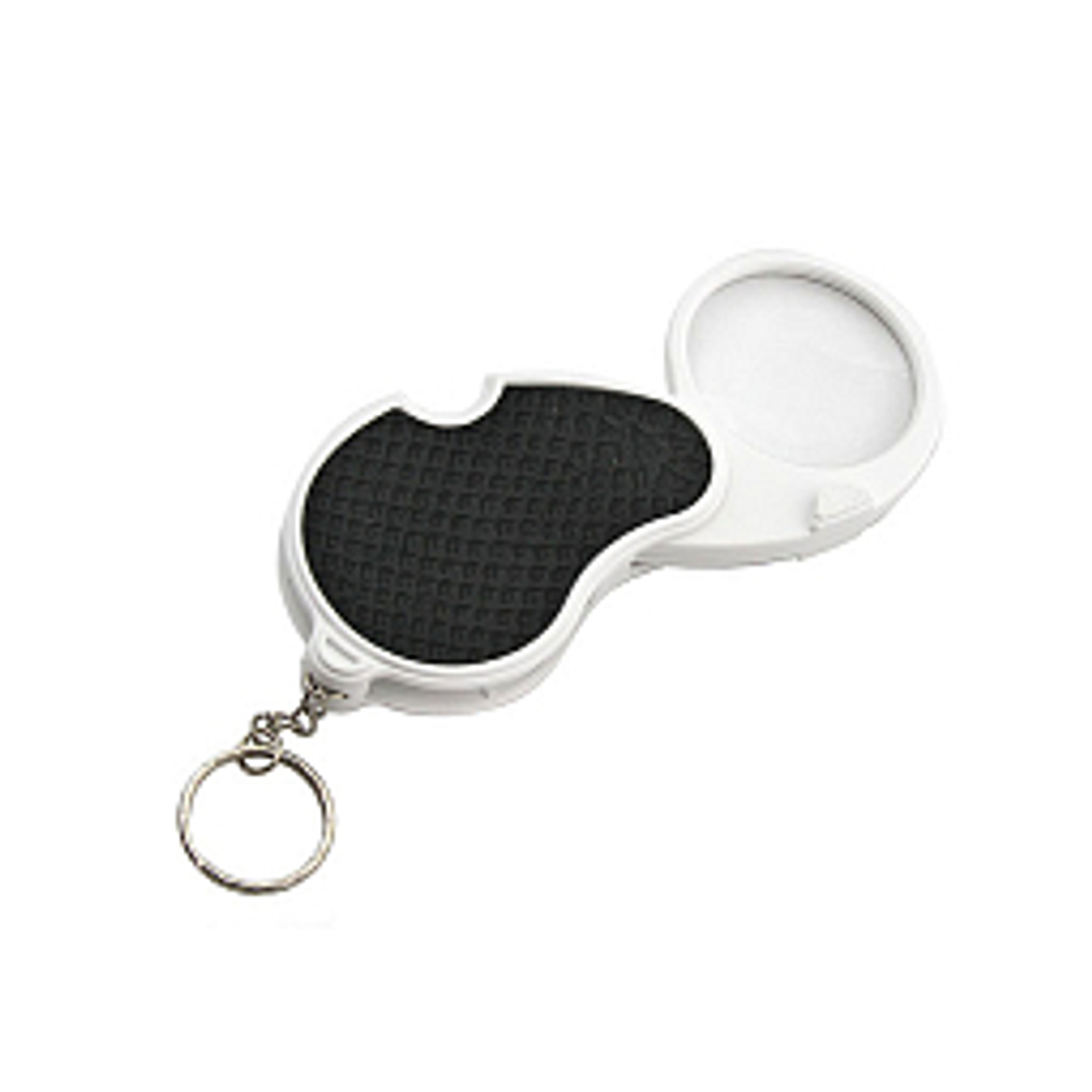 Лупа карманная складная с подсветкой 60мм,12мм (1LED) 6901C Magnifier