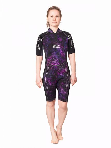 Гидрокостюм Sargan Nero 2.0 Shorty lady 2 мм GalaxyAPE-07/черный