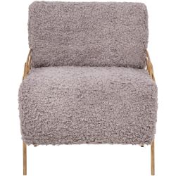 Кресло Нимфея Серый Бронза