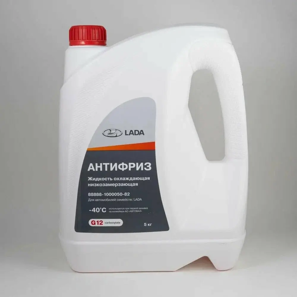 Антифриз АвтоВаз красный carboxylate G12 5кг