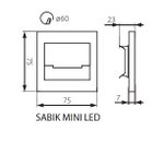 Светильники для лестницы KANLUX SABIK MINI LED NW 4000К