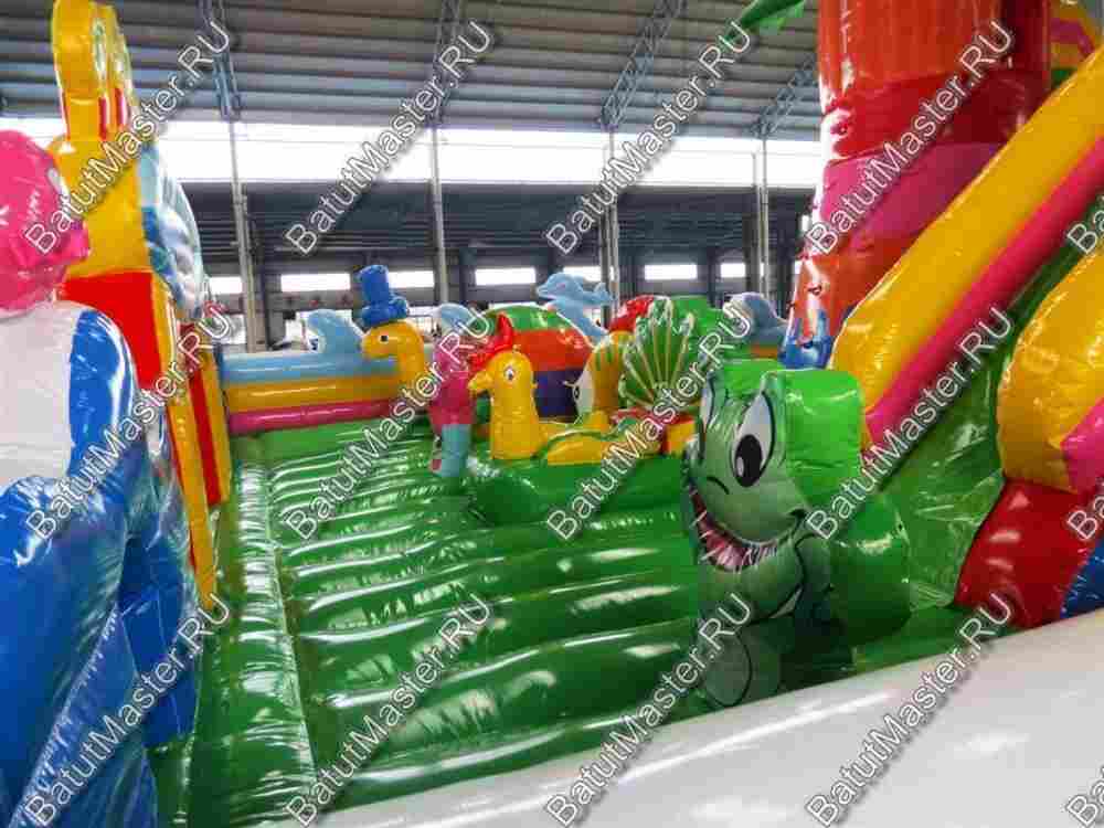 Коммерческий надувной батут "На морском дне" 18*10*7 м