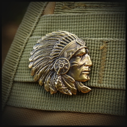 Клипса для системы MOLLE "Индеец" , латунь