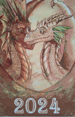 Календарь из гобелена на 2024 год Парочка 33х95