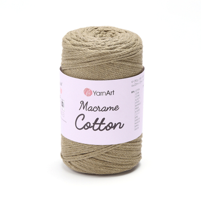 Пряжа YarnArt Macrame Cotton, бежевая оливка