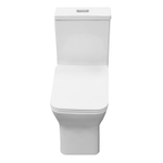 Унитаз напольный Azario Vero безободковый моноблок Горизонтальный слив, сиденье дюропласт микролифт 675x370x785 (AZ-8608)