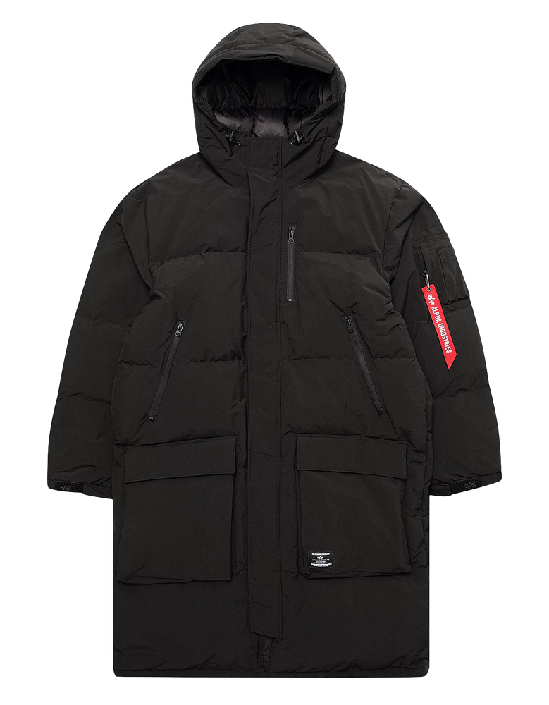 Куртка Alpha Industries Long Puffer Parka (Черная)