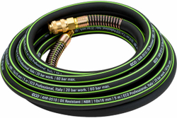 Шланг маслостойкий армированный с быстросъемами 10/16 мм, 5 м ECO AHR-0510