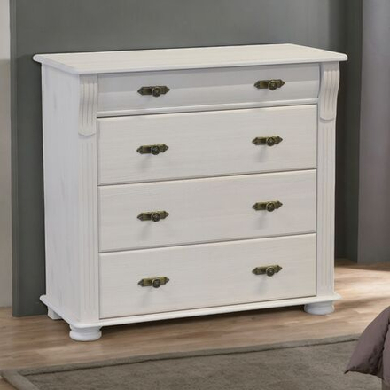 Комод Сюзанна 91х42х85 см, из массива сосны с 4-мя ящиками