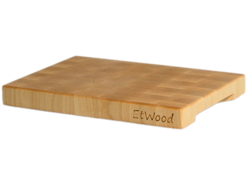 Торцевая разделочная доска 35x25x4 см. клен, арт. 075
