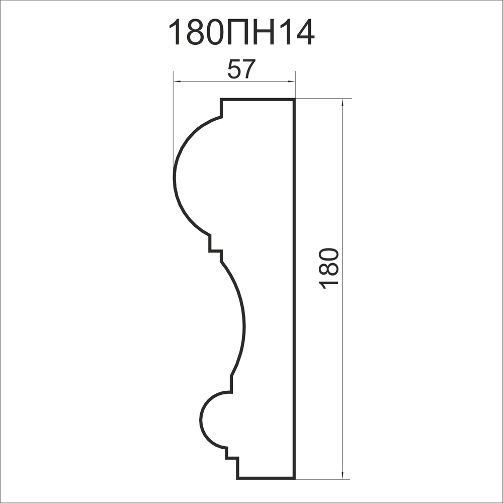 Наличник 180ПН14 180х57