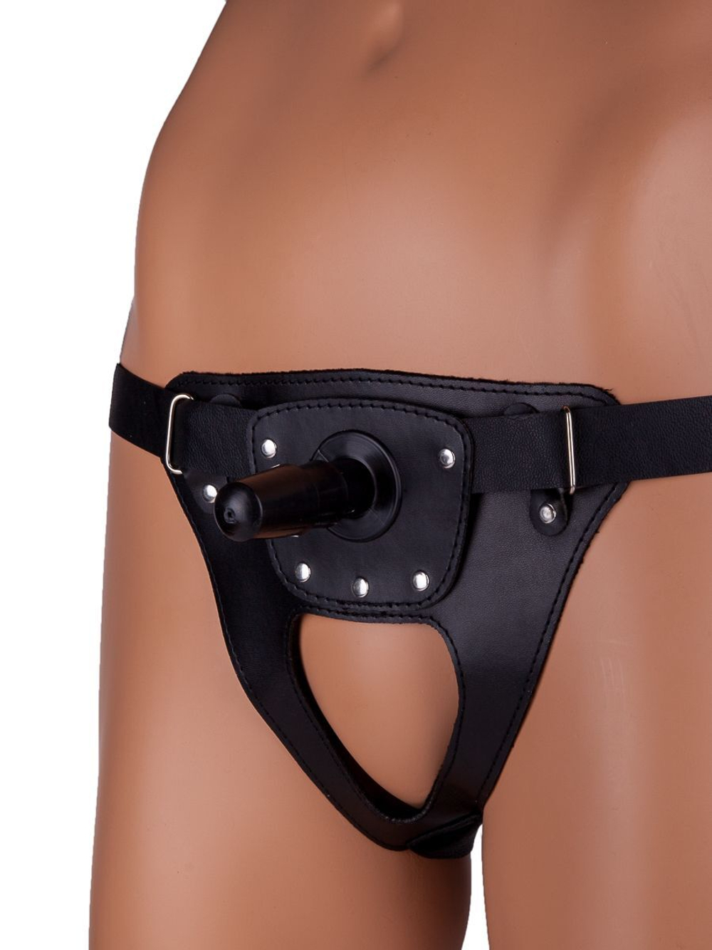 Трусики со штырьком для насадок (Цвет: черный)