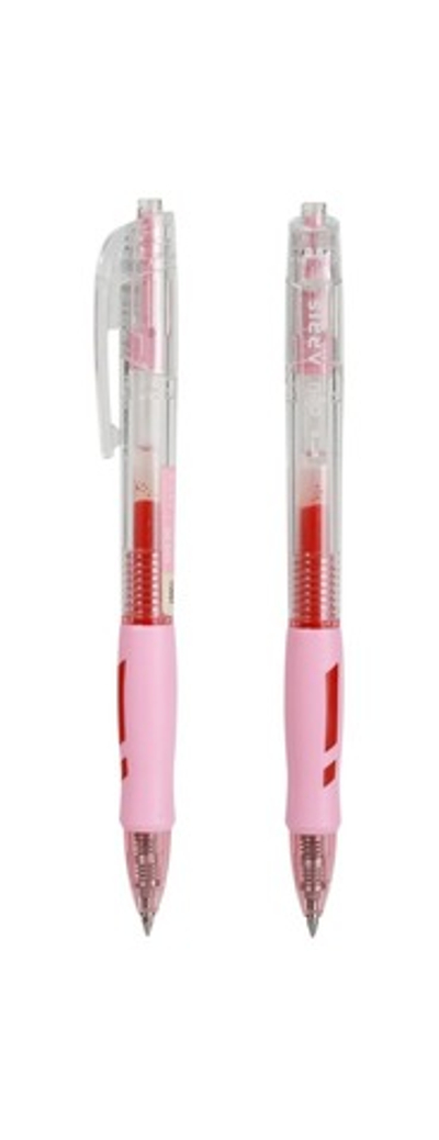 Ручка гелевая автомат Deli Arris 0.5мм линия 0.35мм, красная EG09-RD