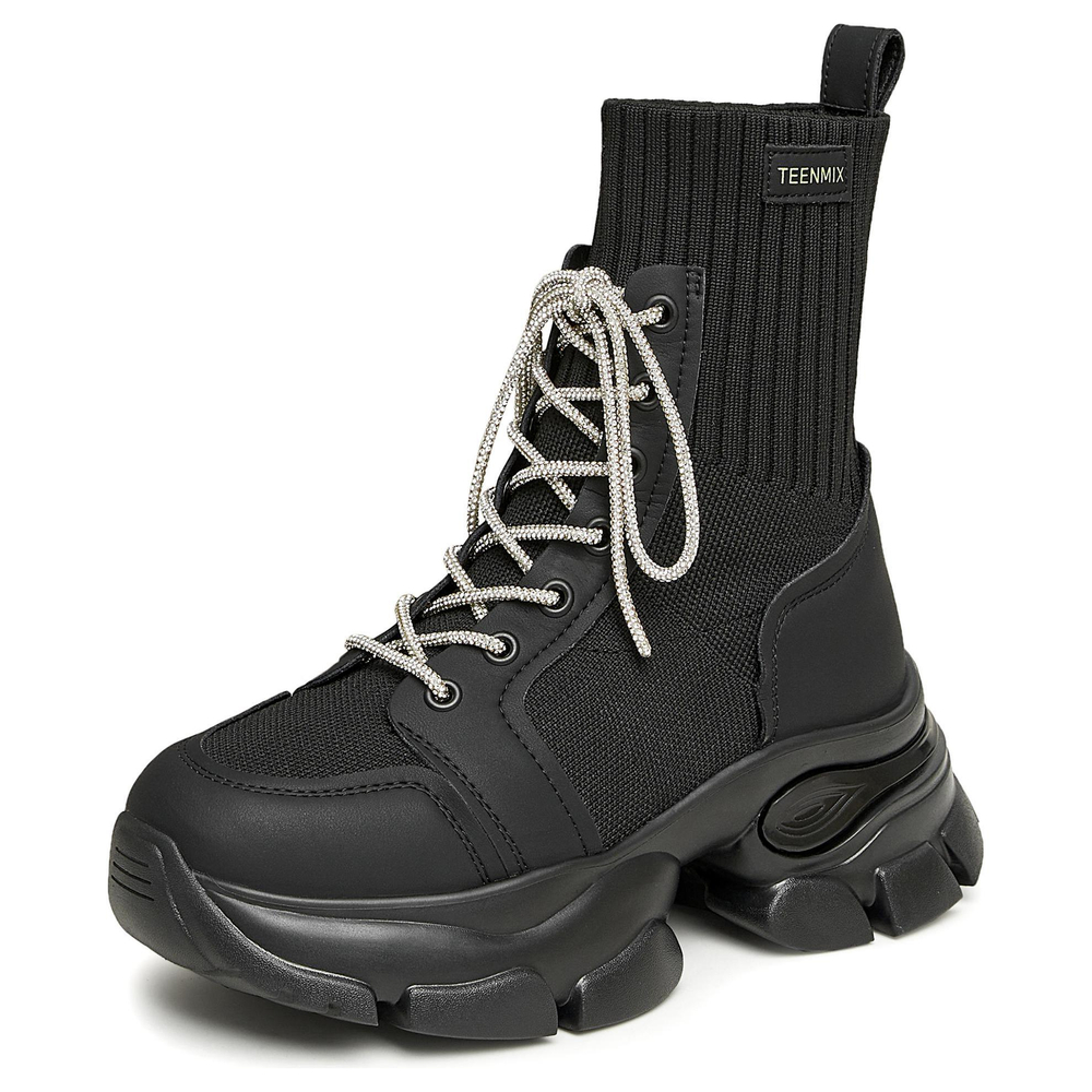 Teenmix Fabric Ankle Boots 6cm Women"s