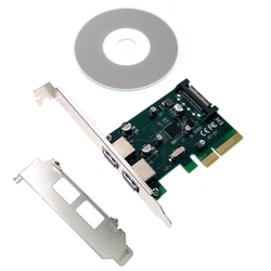Контроллер USB Espada Контроллер PCI-E, USB 3.2 Gen2(2xUSB-A) (PCIeU2AGen2) (45996)