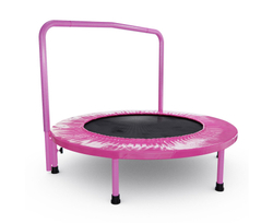 Батут с поручнем DFC JUMPFIT 36'' розовый