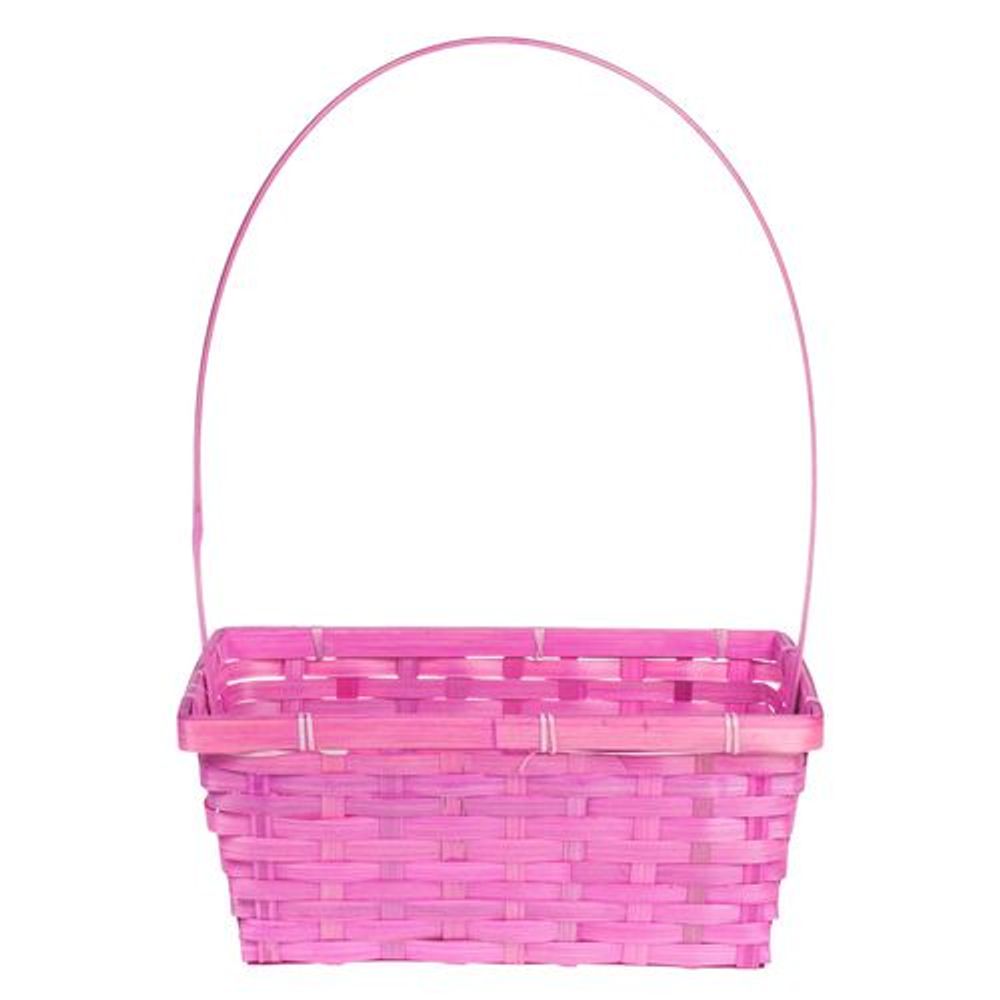 Корзина (бамбук) D30*17.5*H12 РОЗОВАЯ
