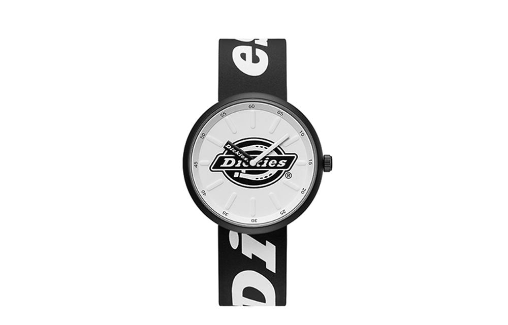 Dickies 114 Dix Wrist Watch Quartz Movement Silicone Strap White Dial Women"s Watch