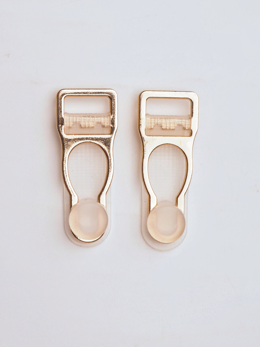 Чулкодержатель металлический светлое золото ширина 1 см