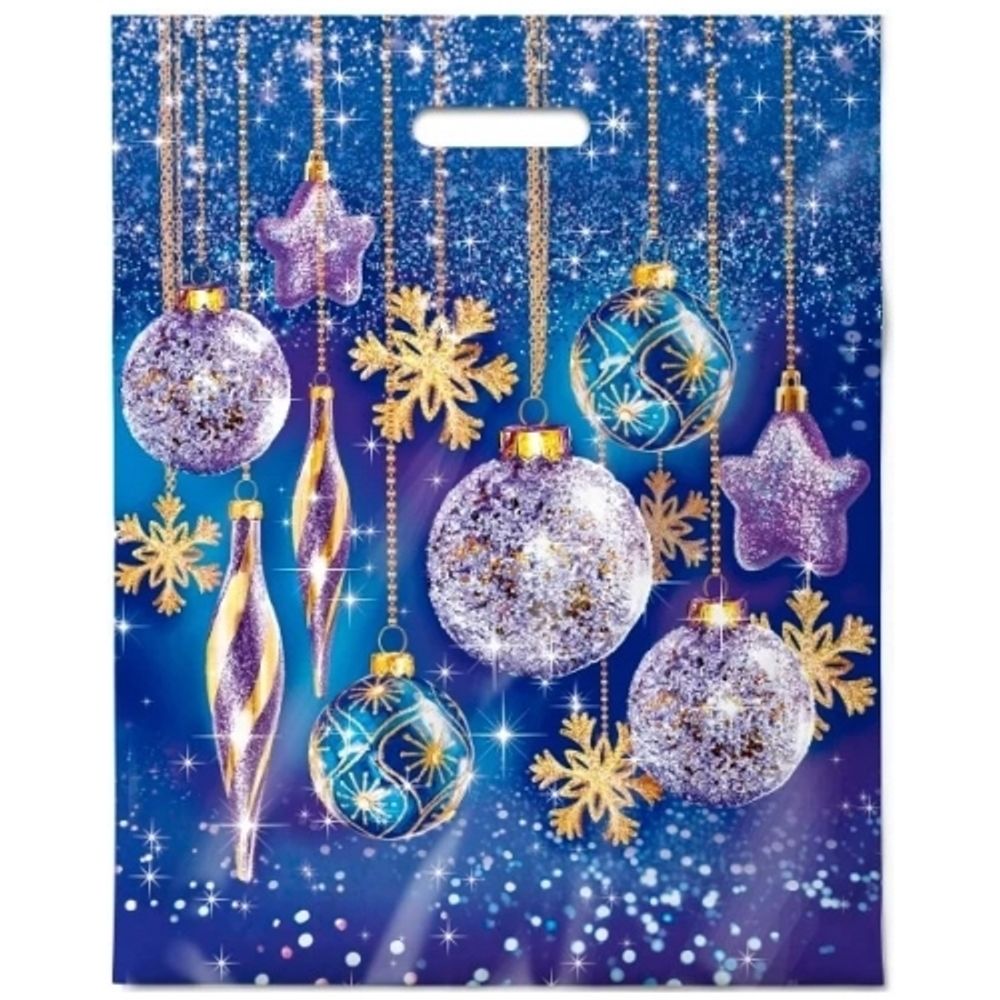 Новогодние пакеты &quot;Тайна&quot; 40х50+6см 80мкм (50/500шт)