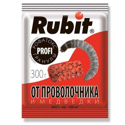Средство от проволочника и медведки гранулы РОФАТОКС 300г (30) Рубит