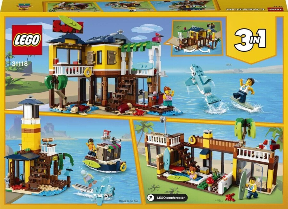 Конструктор LEGO Creator 3in1 31118 Пляжный домик серферов