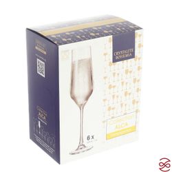 Набор фужеров для шампанского Crystalite Bohemia Alca 220 мл (6 шт)